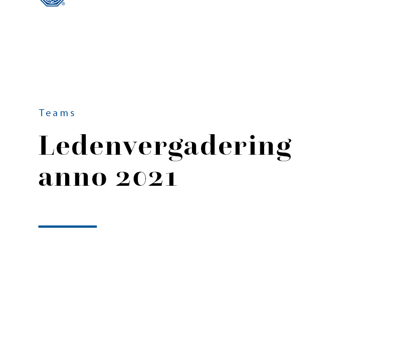 Ledenvergadering anno 2021